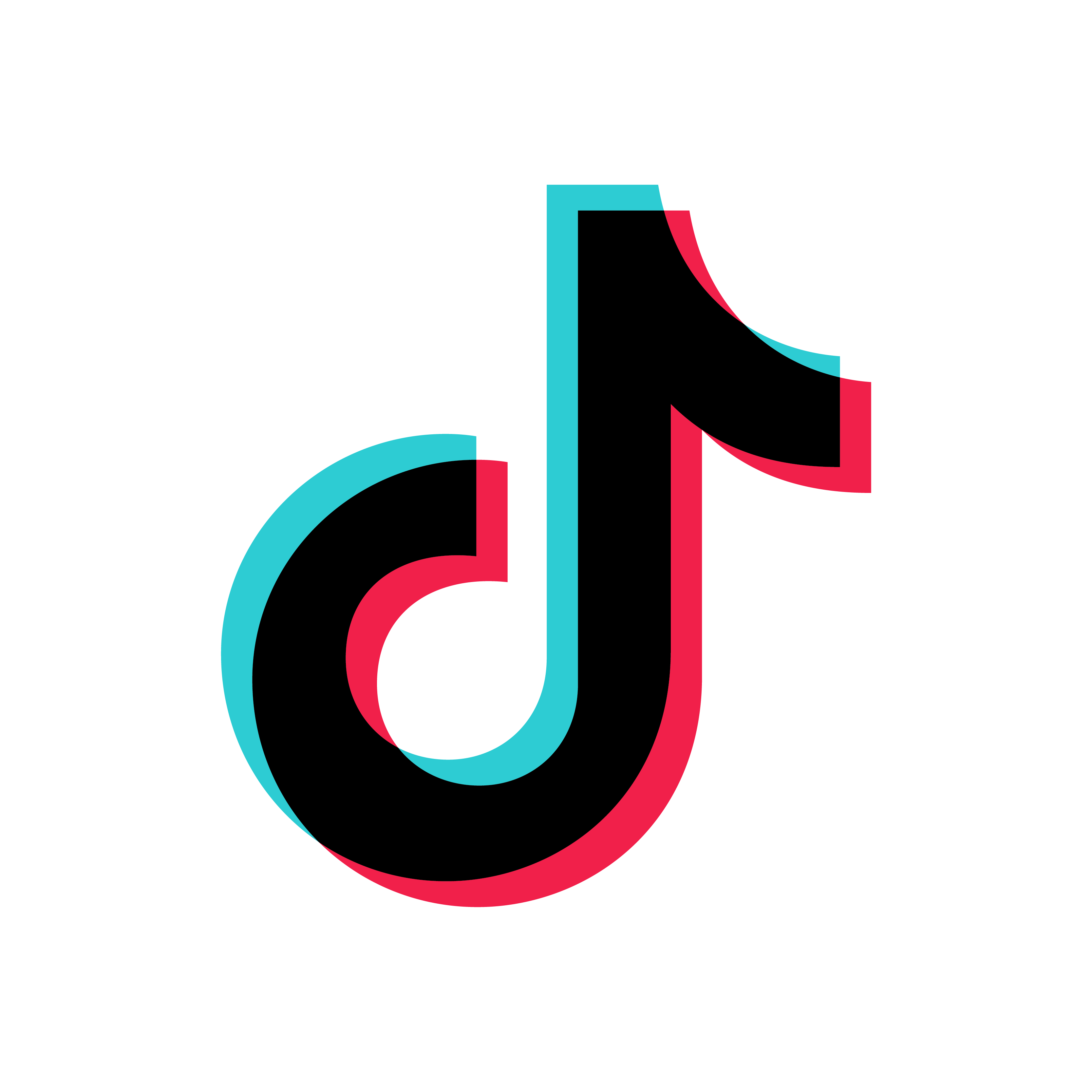 TIKTOK SOCIAL ICON SQUARE BLACK